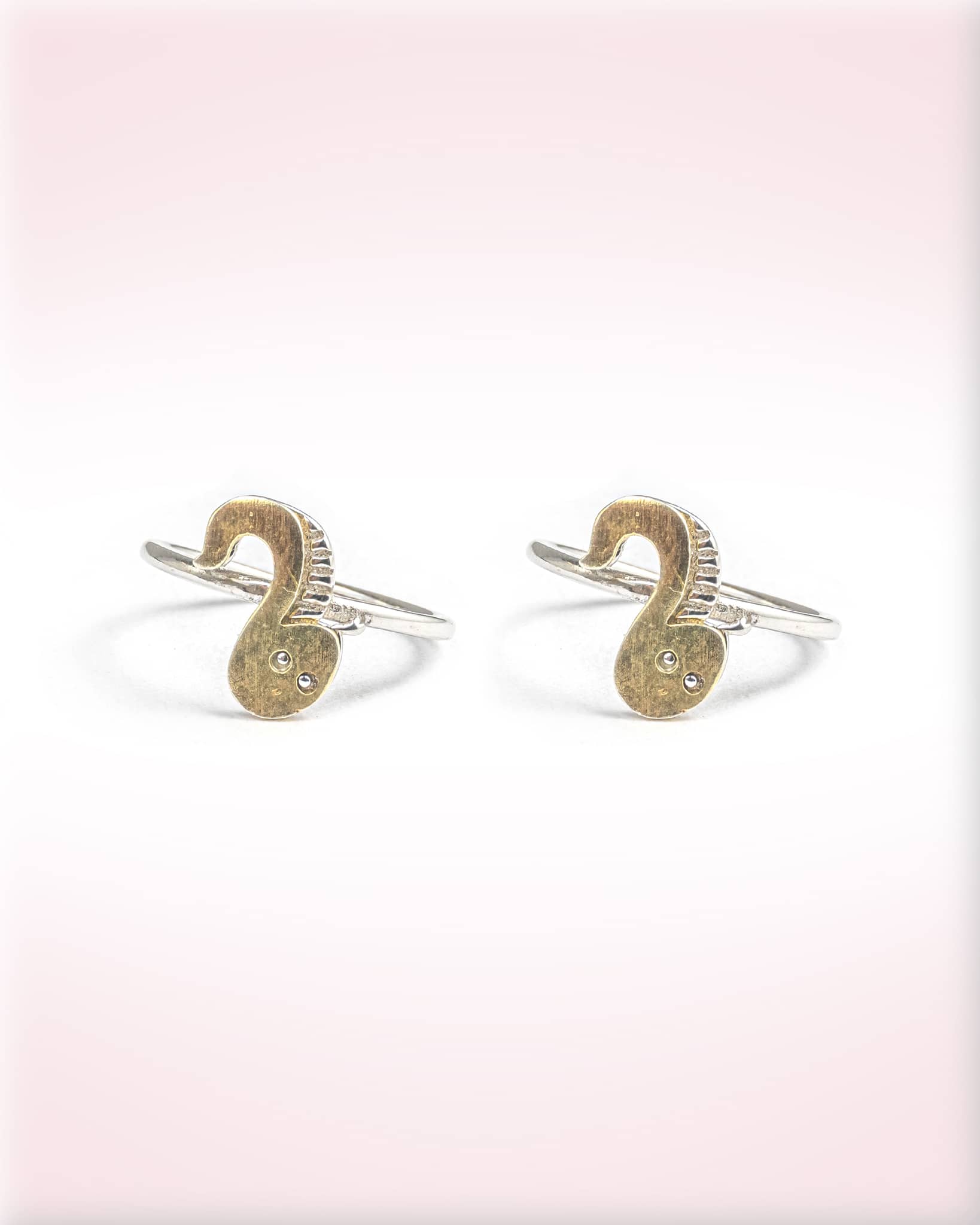 Gold Plated 92.5 Sterling Silver Turtle (Kachua) Toe Rings | Good Luck Vastu Bichhiya