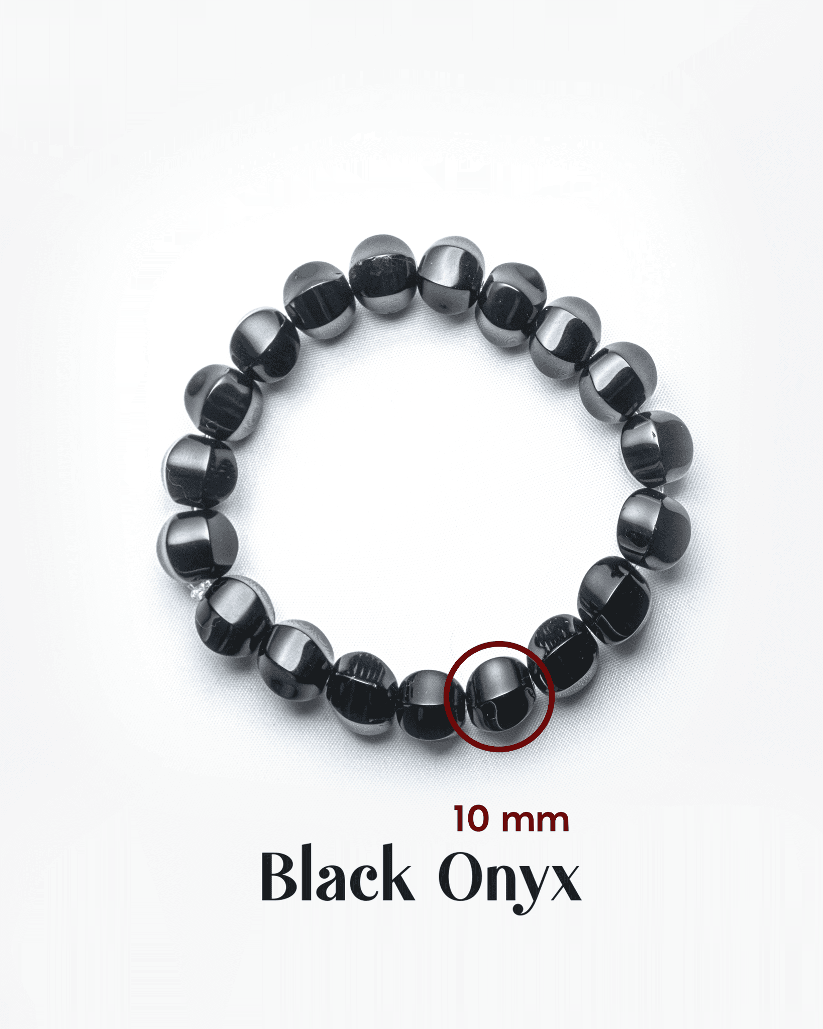 Natural Black Onyx Faceted Bracelet (10mm) | Sparkling Protection & Strength Crystal