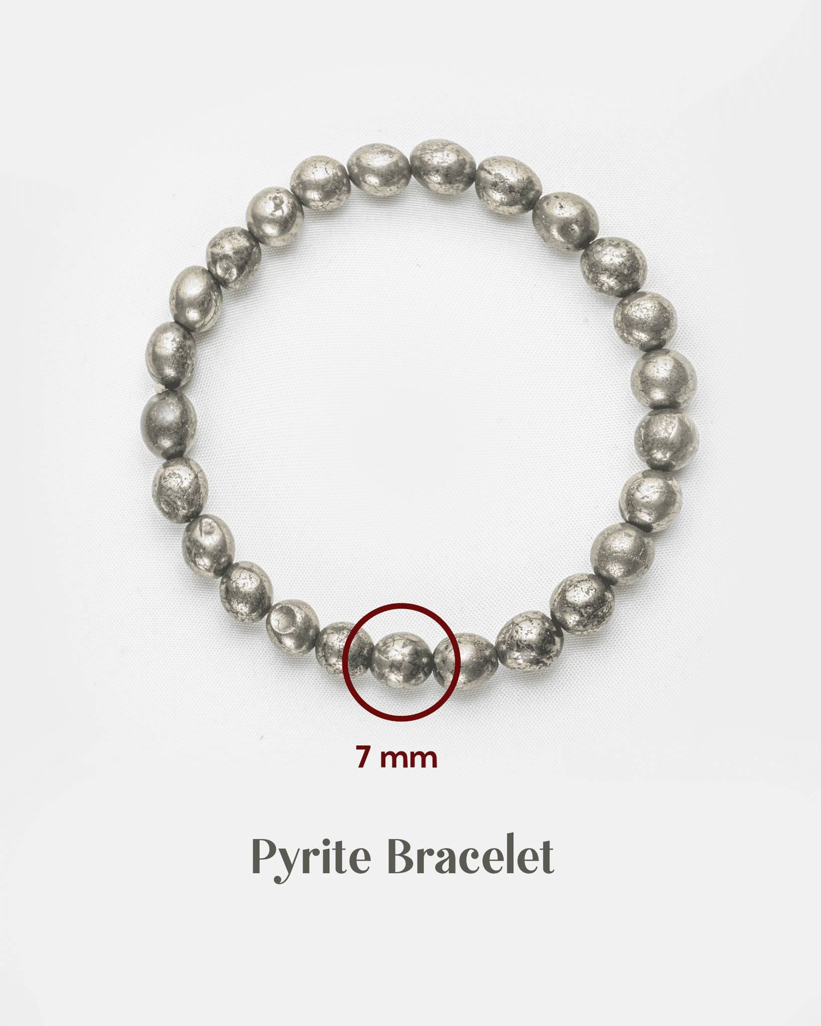 Natural Pyrite Stone Bracelet | Golden Money Magnet Crystal for Wealth & Success