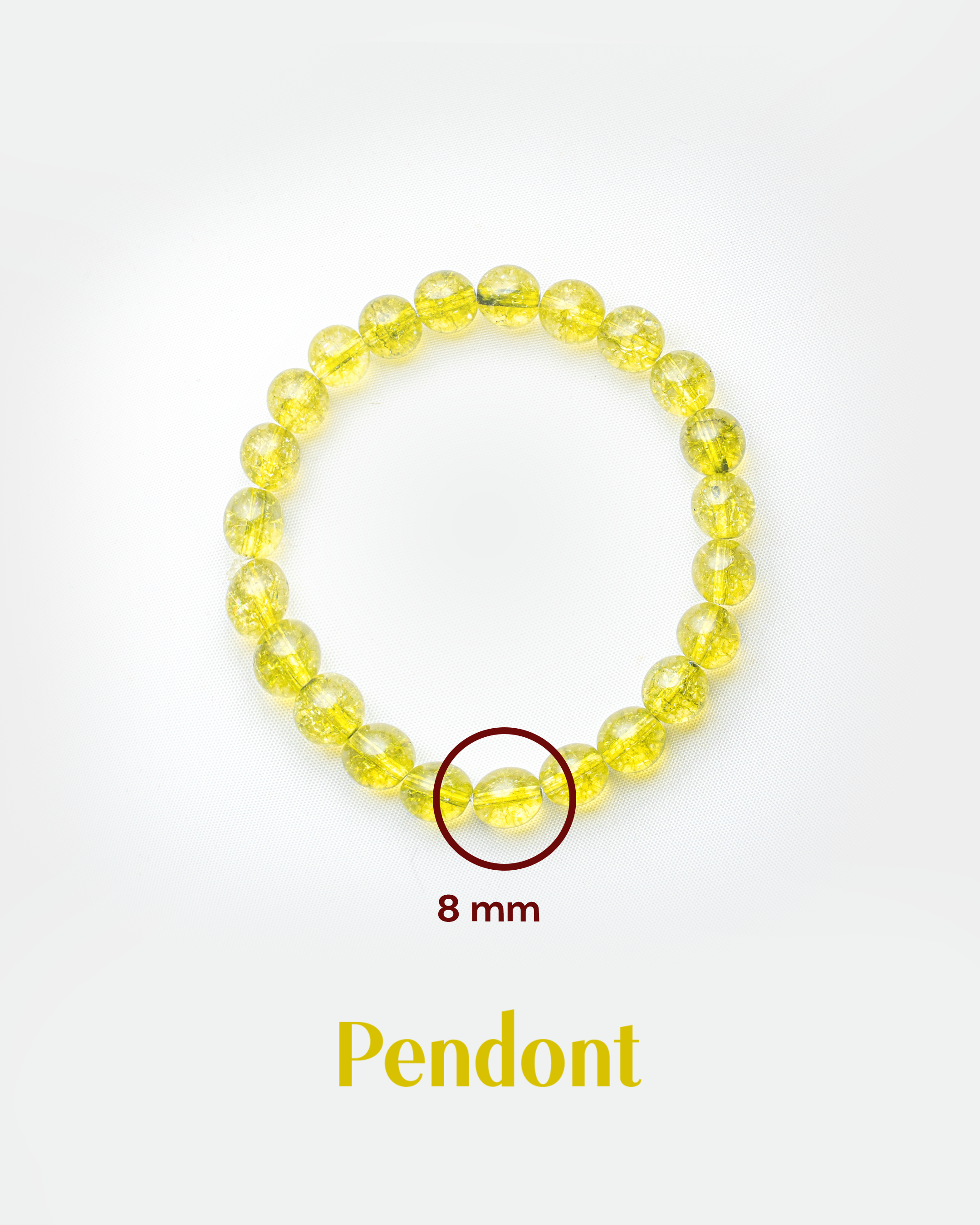 Natural Lemon Quartz Stone Bracelet (8mm) | Solar Plexus Healing Crystal for Joy