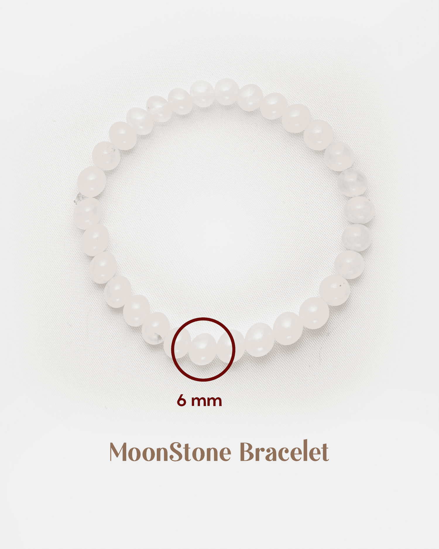 Natural Rose Quartz &amp; Moonstone Bracelet (6mm) | Dainty Love &amp; Intuition Crystal