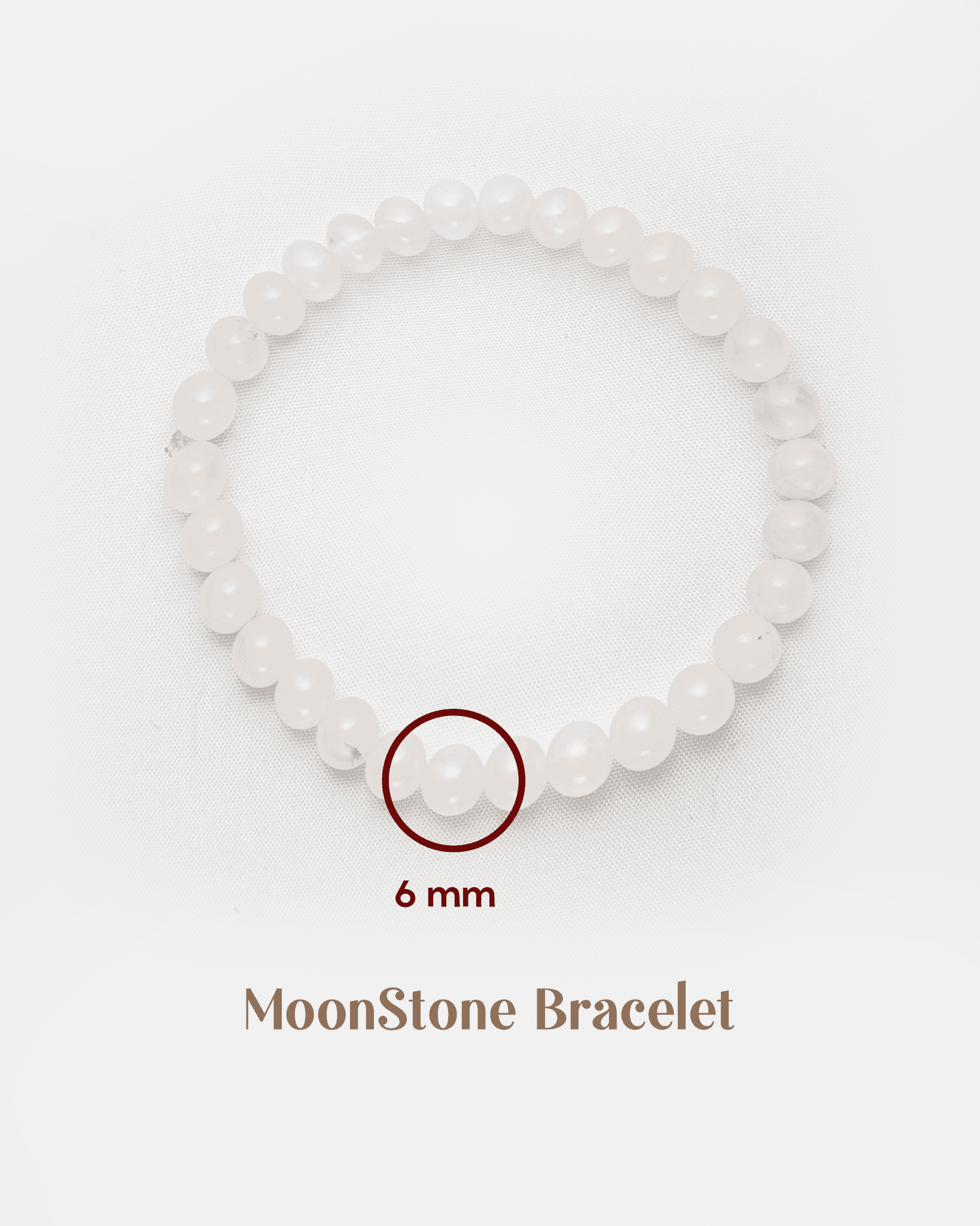 Natural Rose Quartz & Moonstone Bracelet (6mm) | Dainty Love & Intuition Crystal
