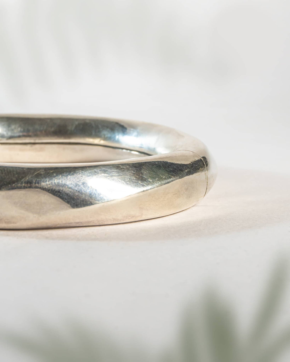 92.5 Sterling Silver Organic Molten Finish Bangle | Modern Sculptural Chunky Kada