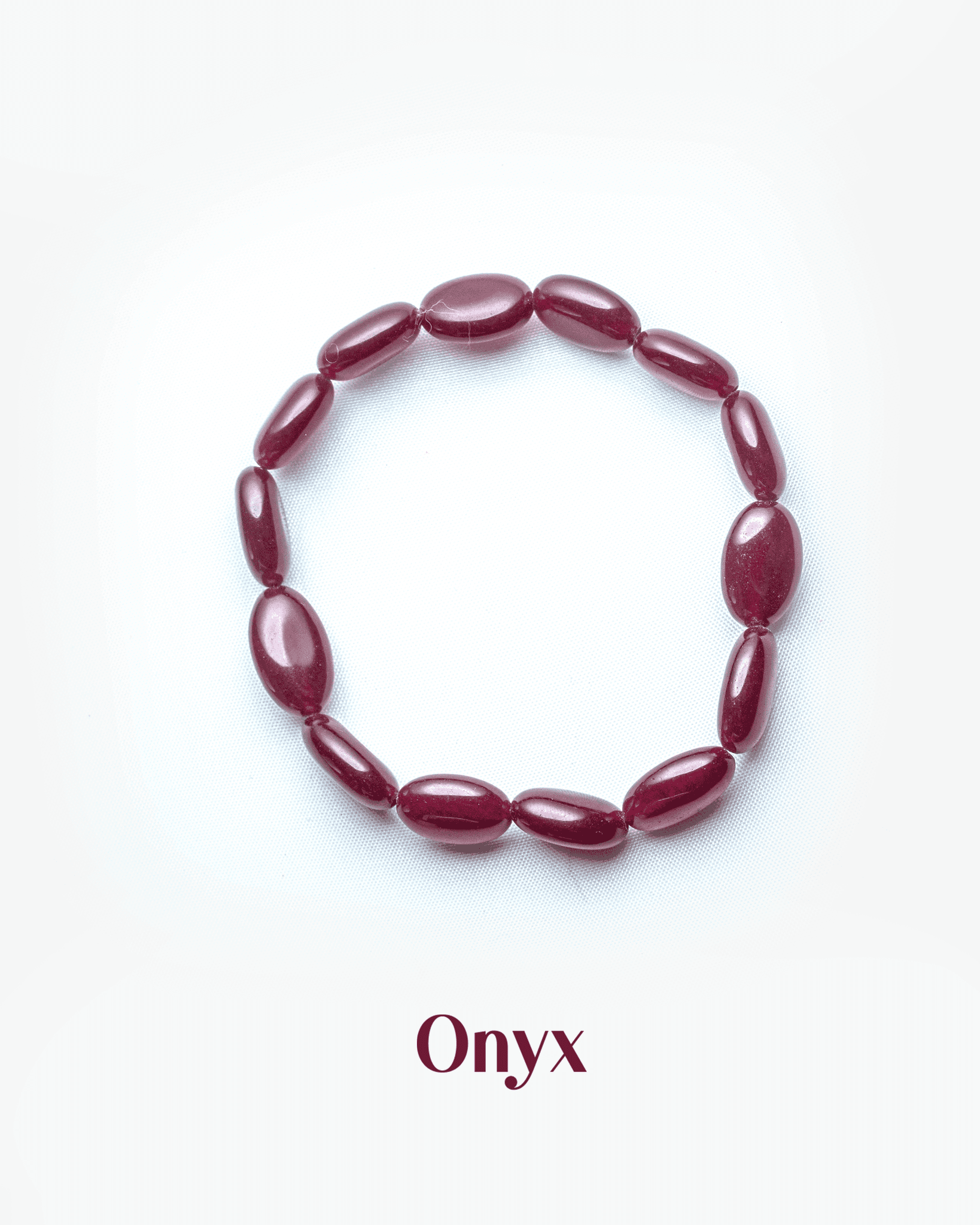 Natural Red Onyx Stone Bracelet | Strength & Grounding Healing Crystal