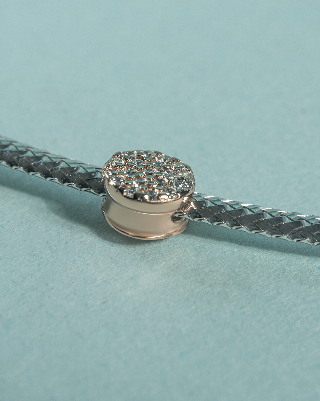 92.5 Silver American Diamond Necklace by Hardik Jewels