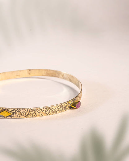 92.5 Sterling Silver Antique Floral Vine Bangles (Pair) | Oxidized Nakshi Chudi