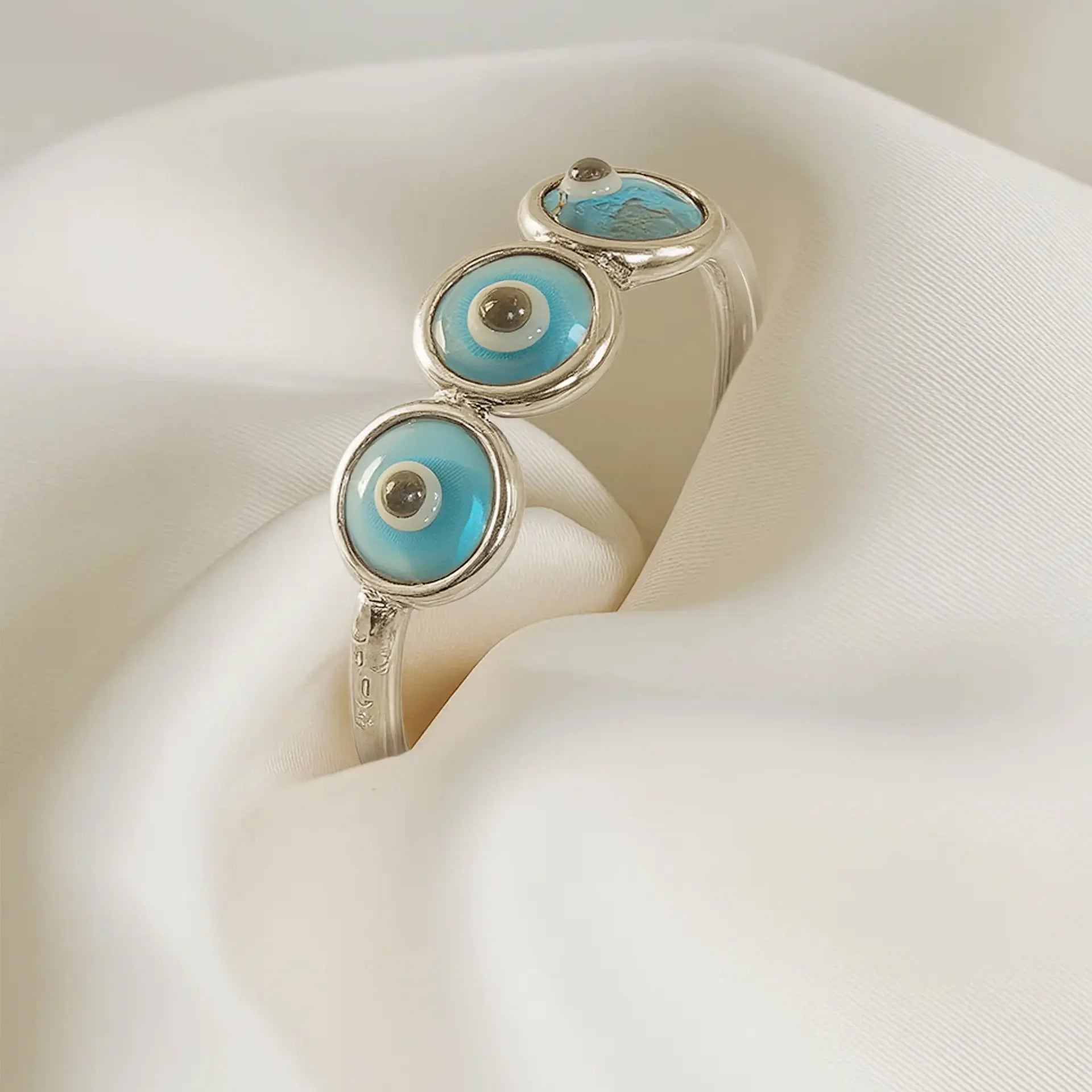 Evil Eye Silver Ring Hardik Jewels
