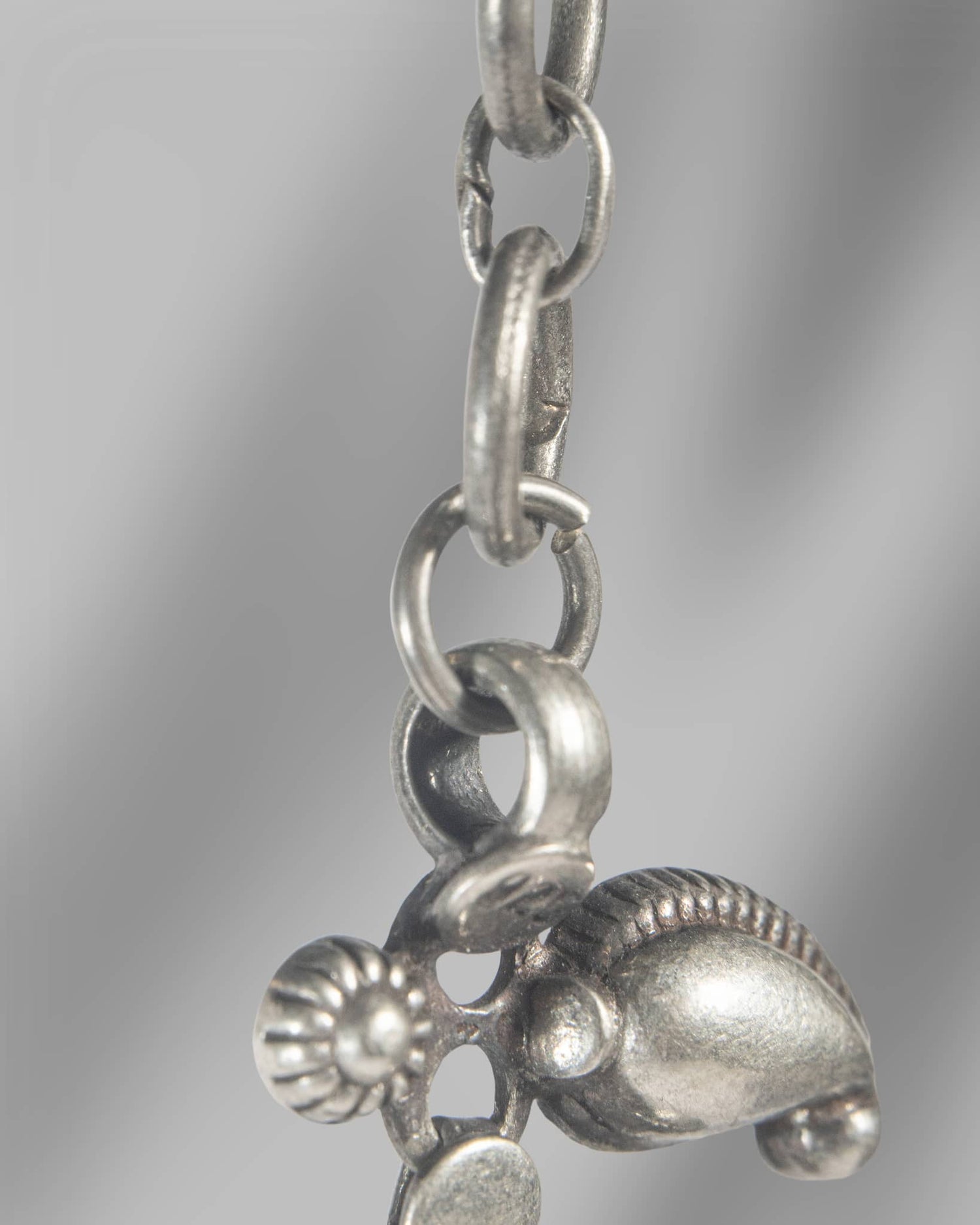 Oxidized 925 Sterling Silver Mango Motif Necklace | Traditional Paisley Choker