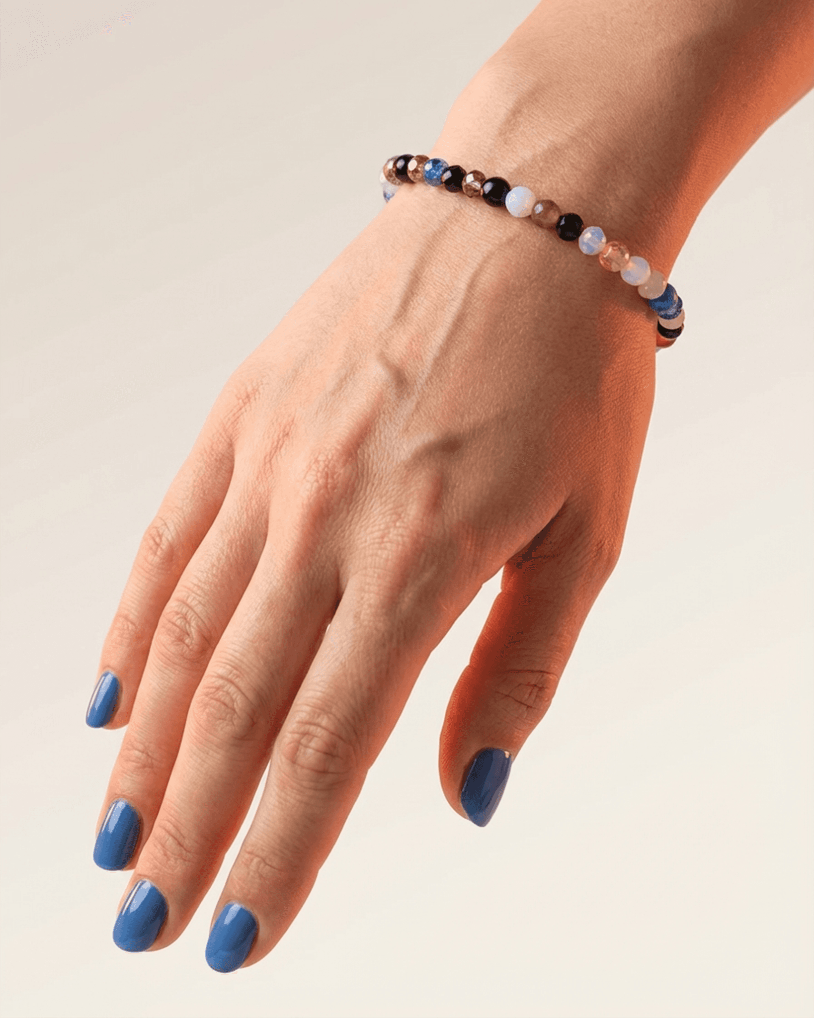 Natural Multi-Color Onyx & Mixed Gemstone Bracelet | Faceted Vibrant Energy Beads