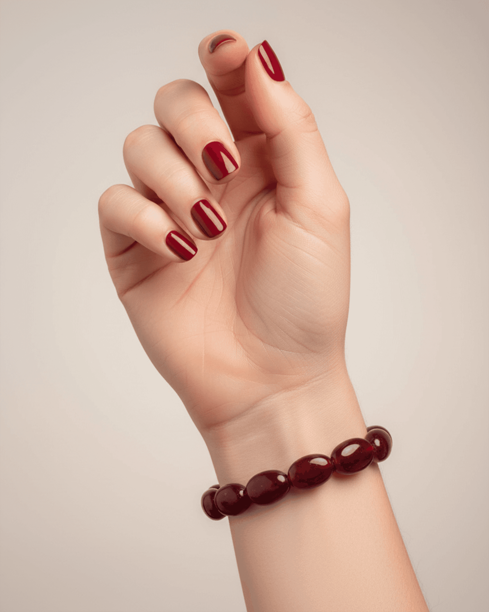 Natural Red Onyx Stone Bracelet | Strength & Grounding Healing Crystal