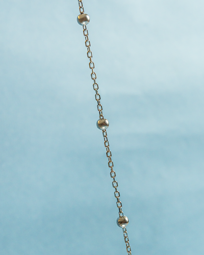 Sterling Silver Natural Pearl Necklace - Hardik Jewels | Created by Design. Defined by You.