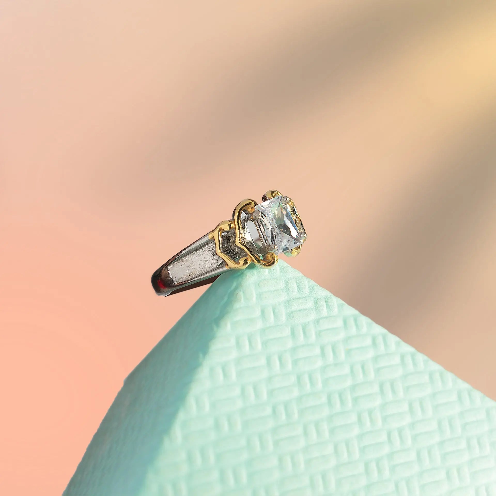Moissanite Trinity Ring Hardik Jewels