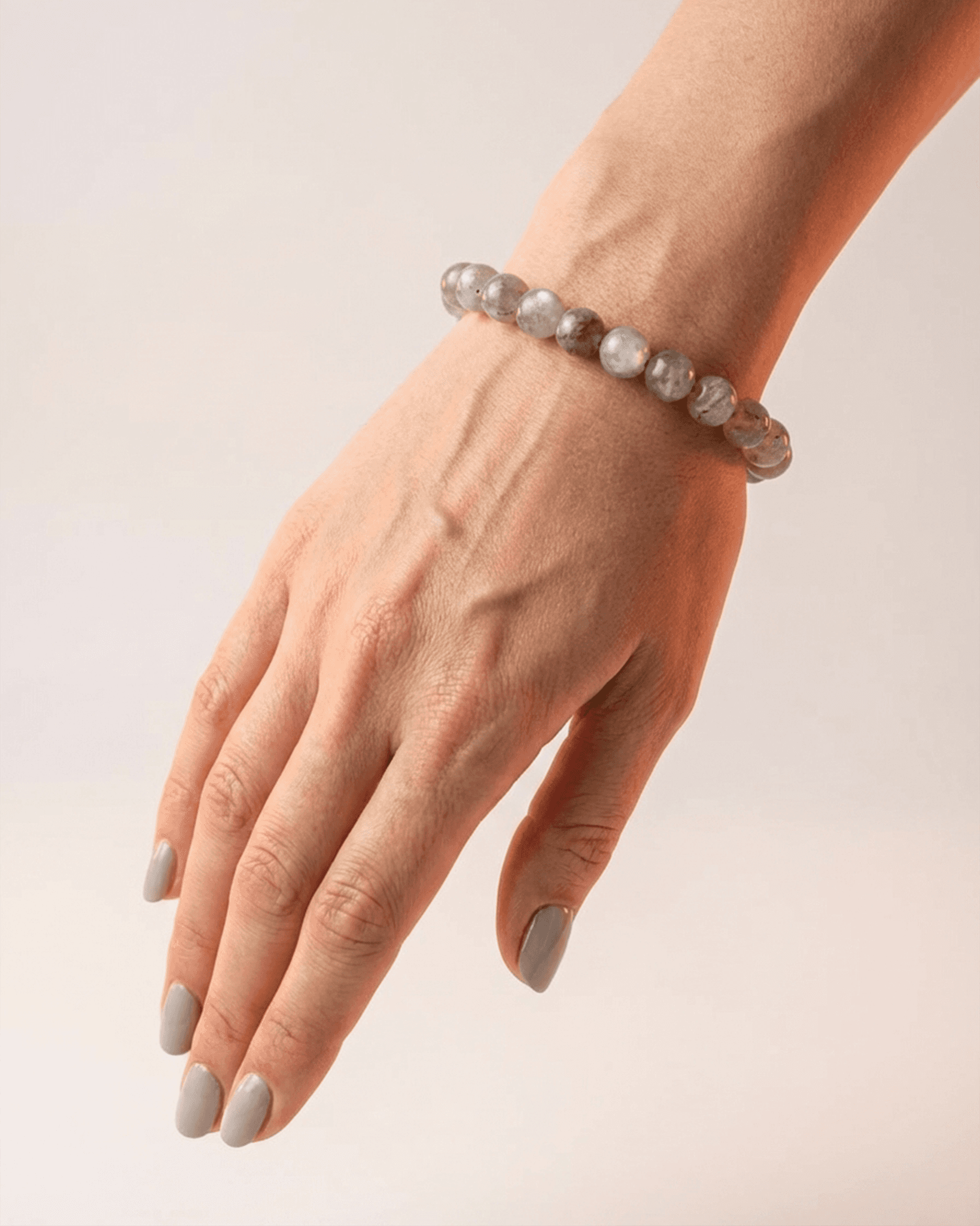 Natural Silver Rutilated Quartz Bracelet | Rare Rhutile Energy Crystal