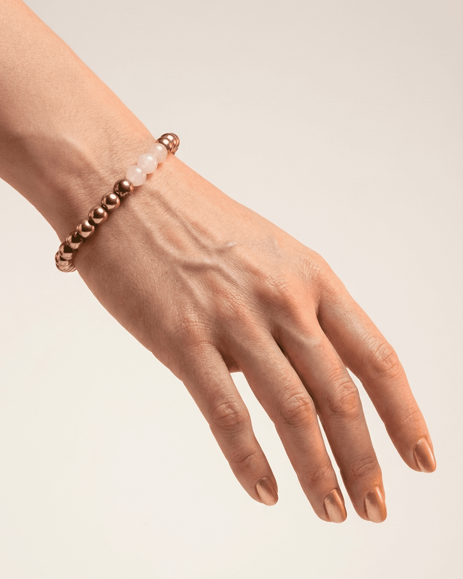 Natural Pyrite &amp; Rose Quartz Mix Bracelet | Wealth, Success &amp; Emotional Harmony