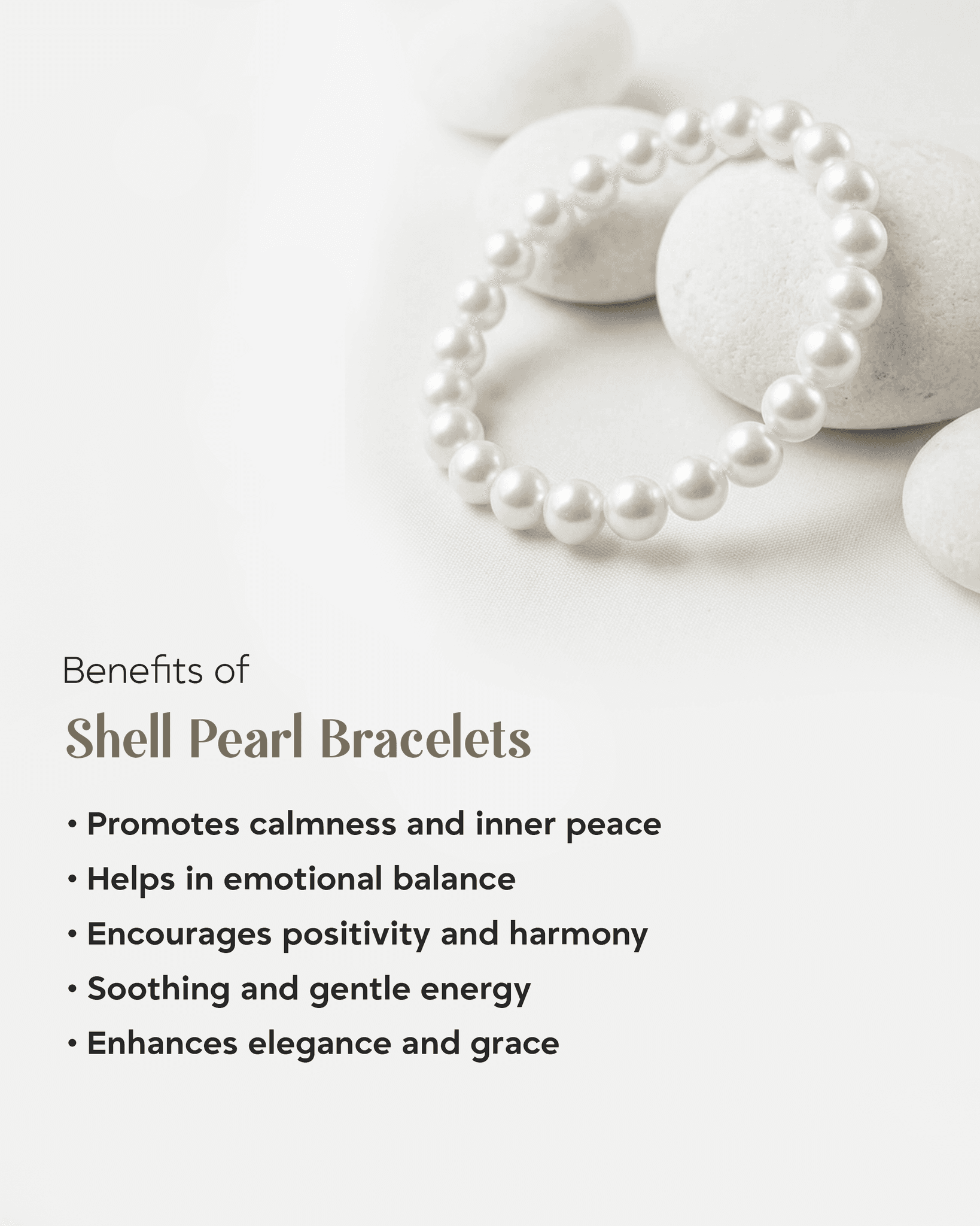 Classic 6mm White Shell Pearl Bracelet | Elegant Minimalist Wristlet