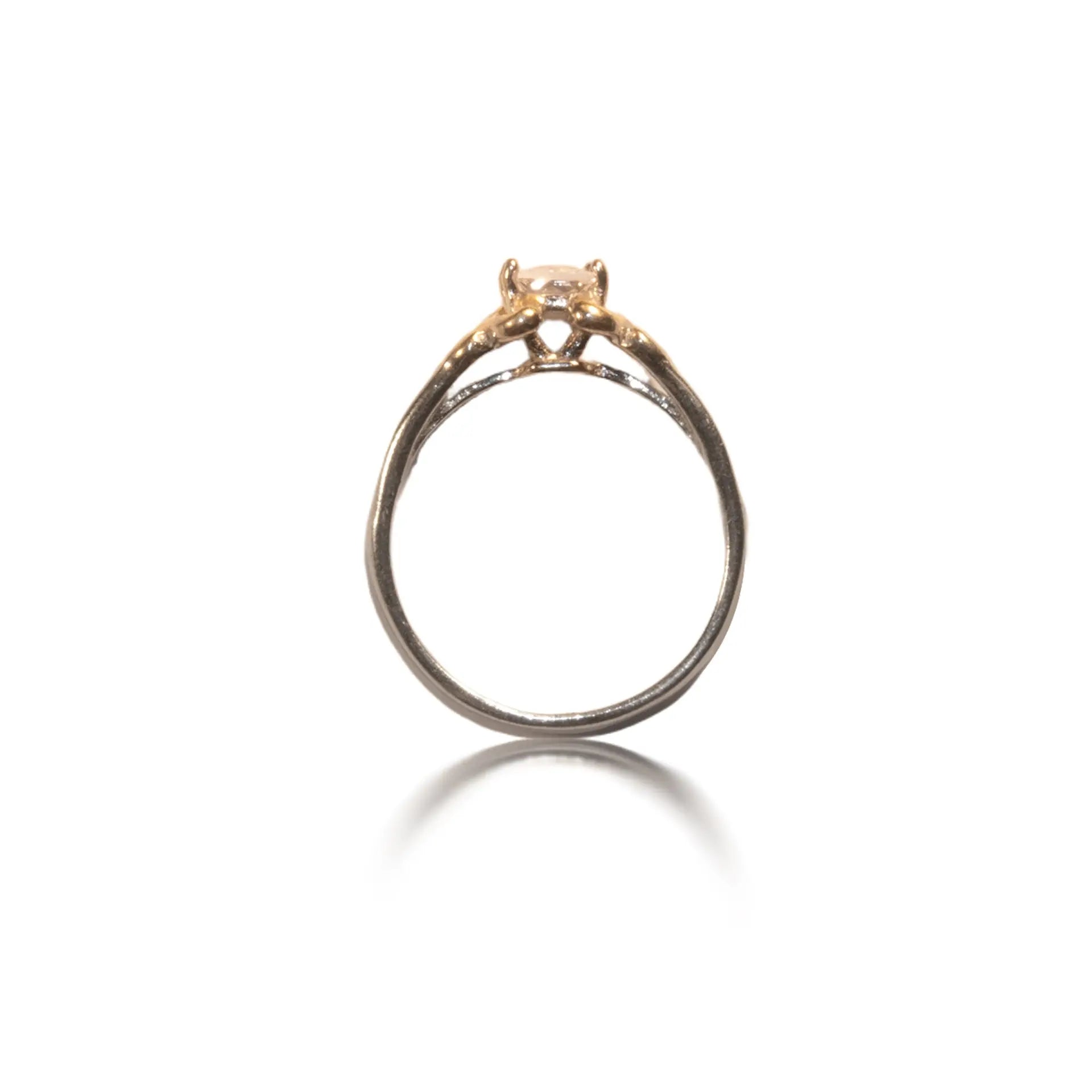 Moissanite Trinity Ring Hardik Jewels