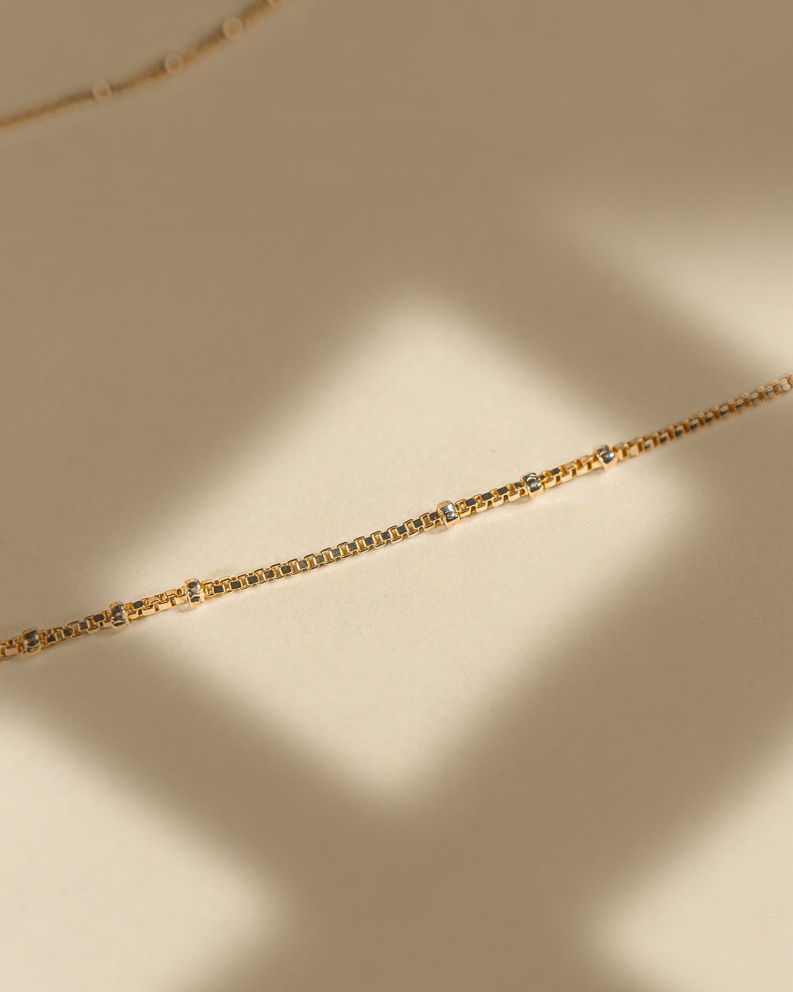 Pair of 18K gold plated sterling silver anklets