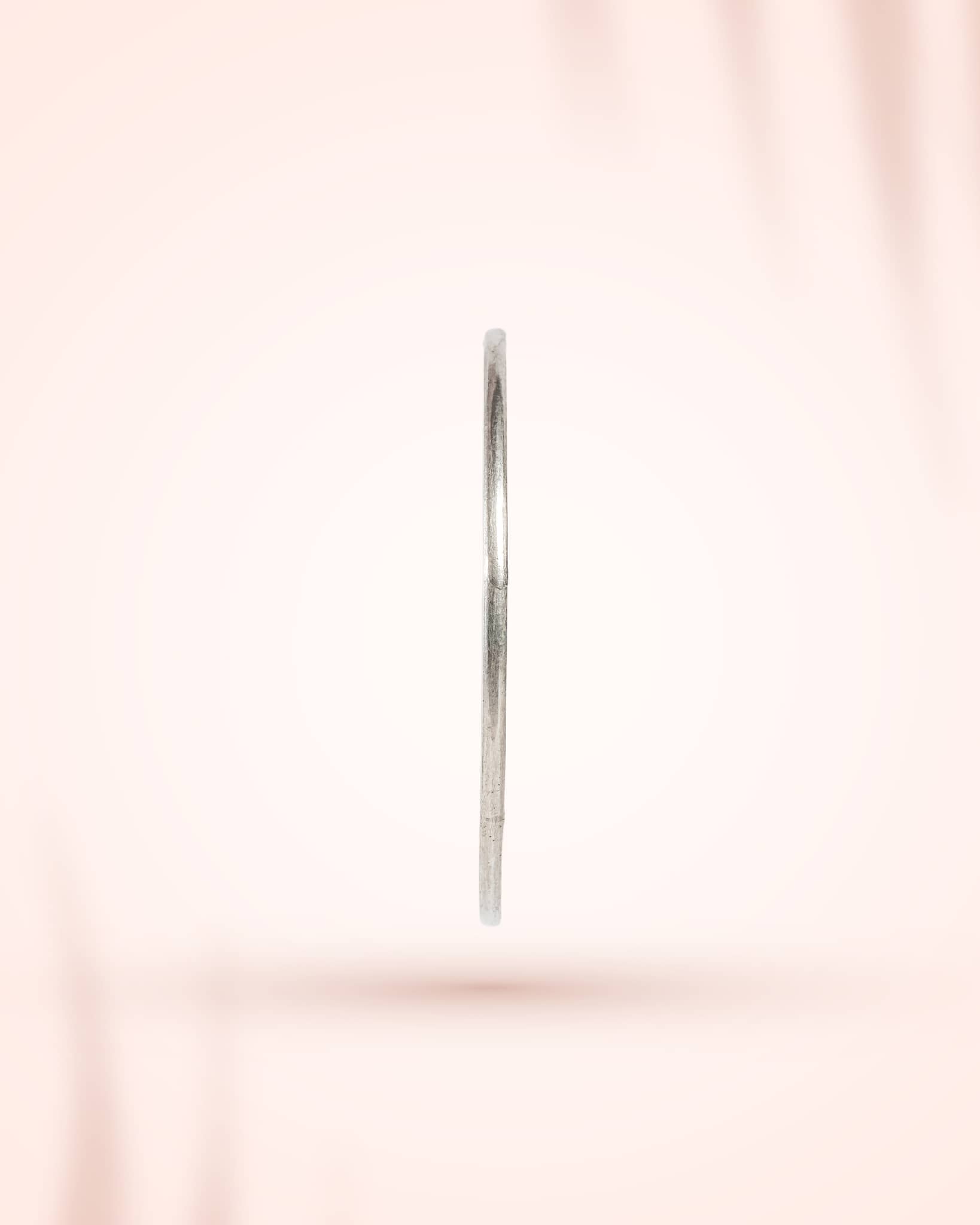92.5 Sterling Silver Plain Minimalist Bangle | Sleek Everyday Kada