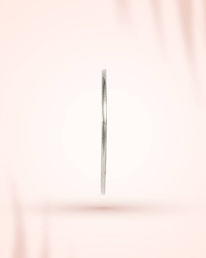 92.5 Sterling Silver Plain Minimalist Bangle | Sleek Everyday Kada