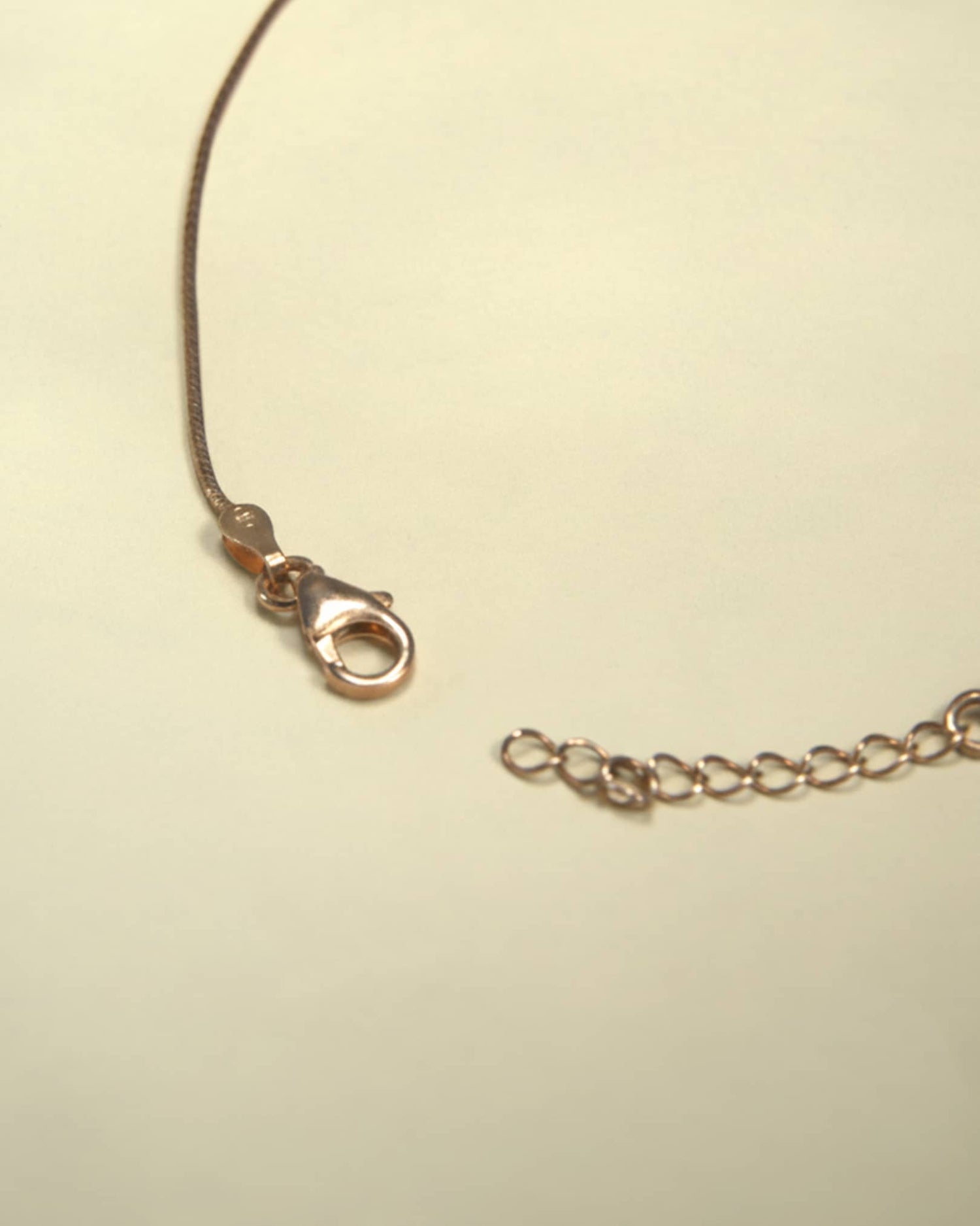 925 Sterling Silver Rose Gold Plated Single Anklet with Black Beads | Modern Nazariya Payal