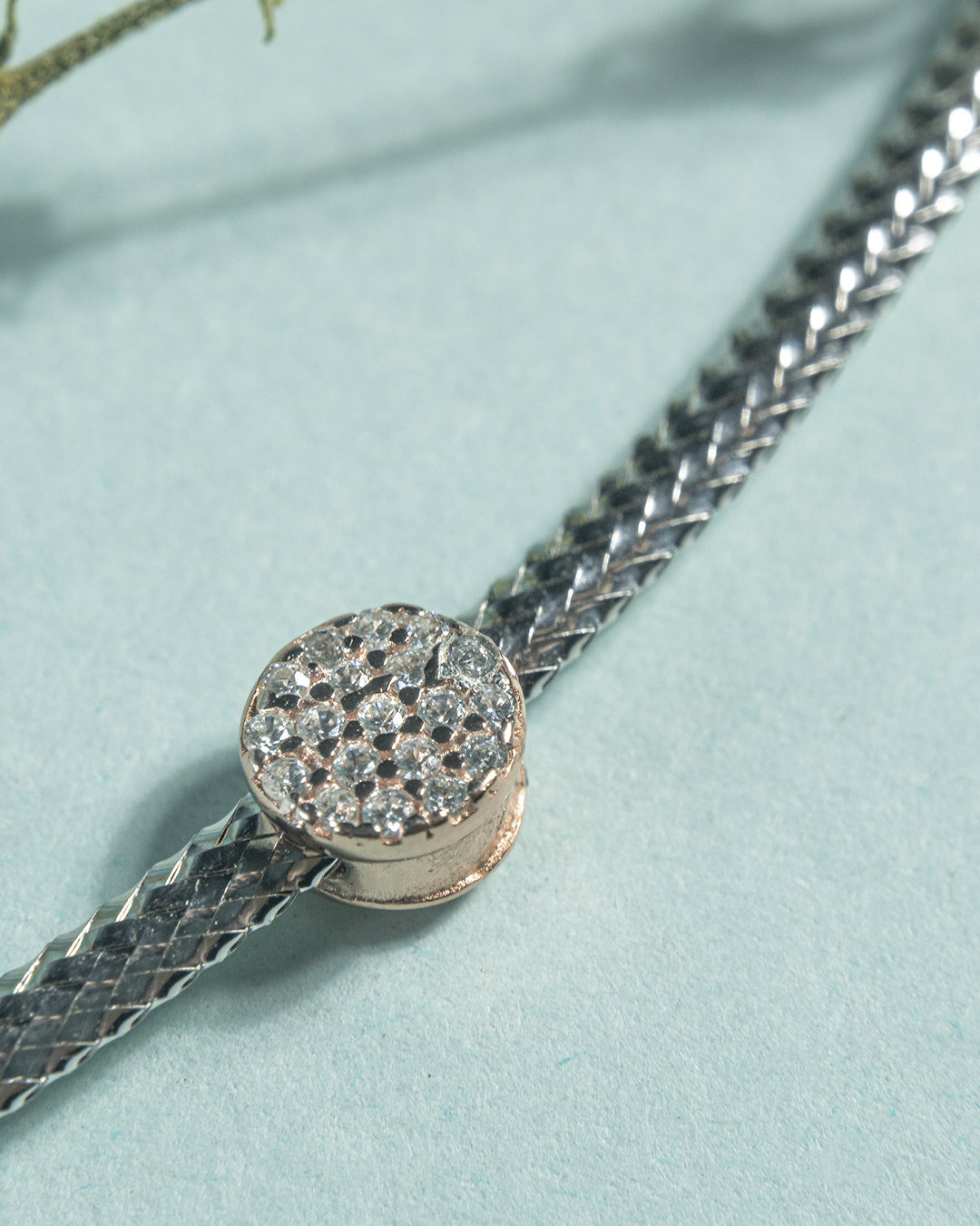 92.5 Silver American Diamond Necklace by Hardik Jewels