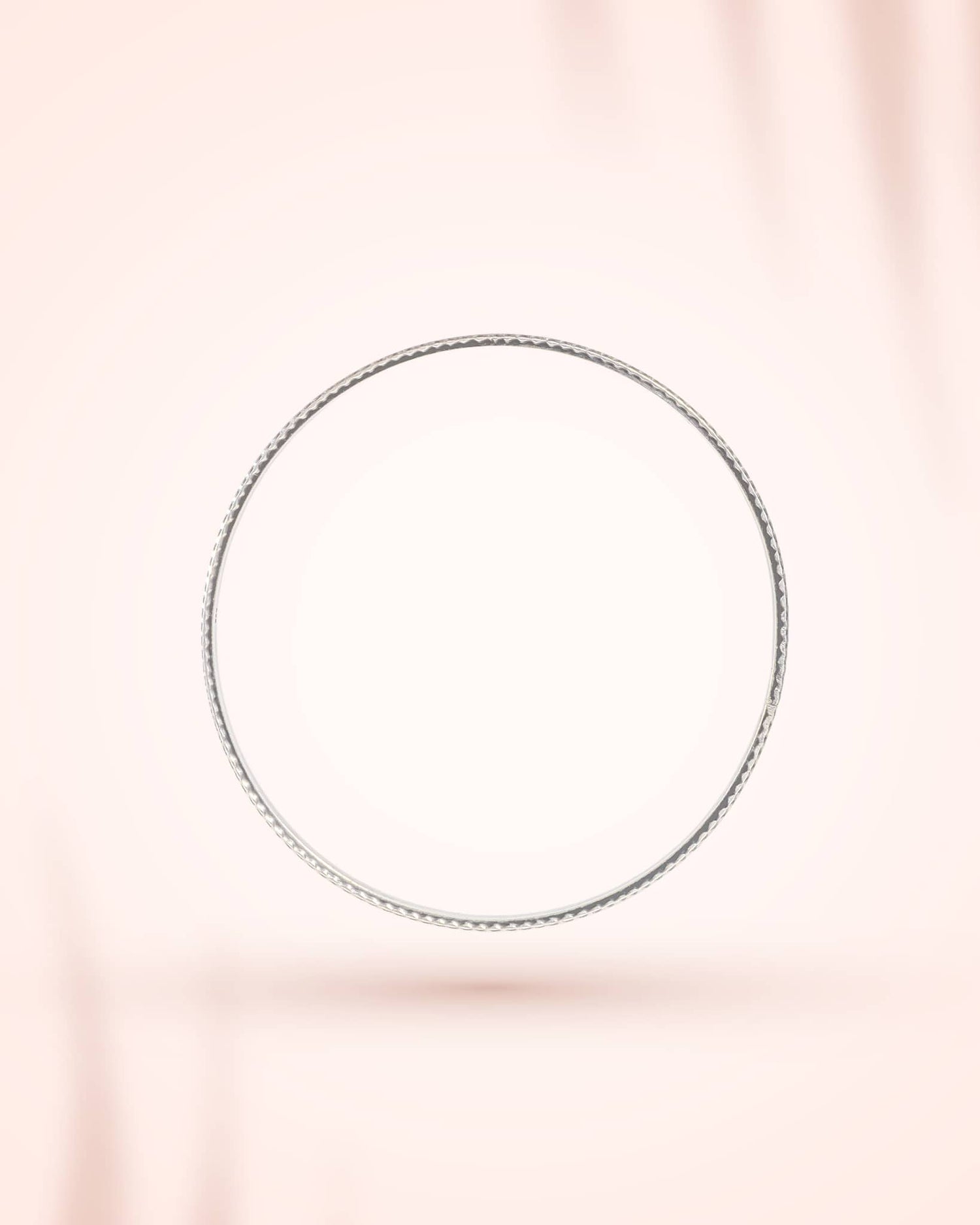 92.5 Sterling Silver Geometric Chevron Cut Bangles (Pair) | Modern Patterned Chudi