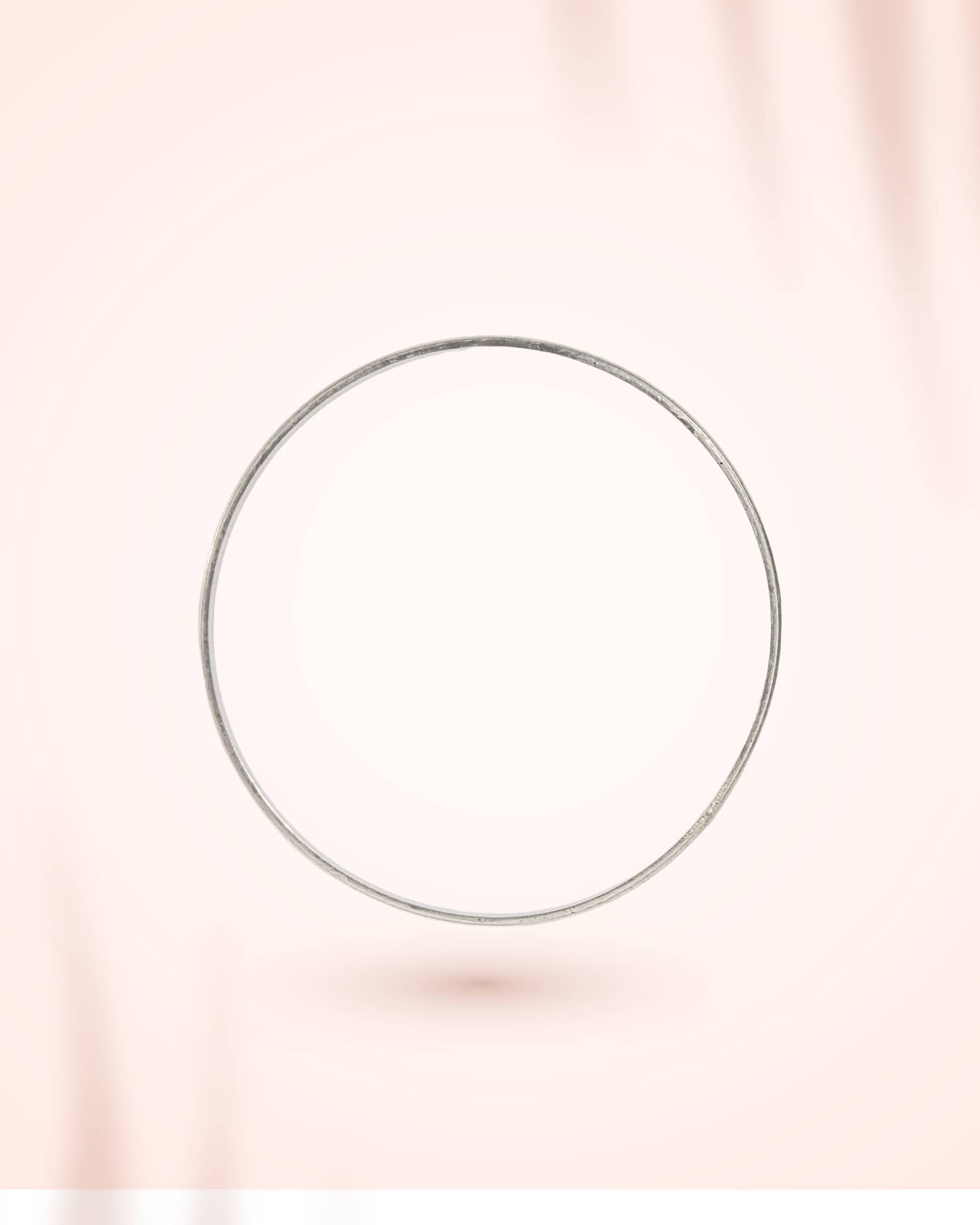 92.5 Sterling Silver Plain Minimalist Bangle | Sleek Everyday Kada