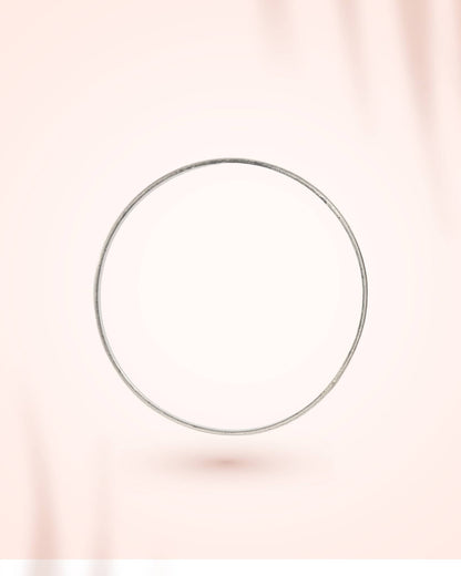 92.5 Sterling Silver Plain Minimalist Bangle | Sleek Everyday Kada