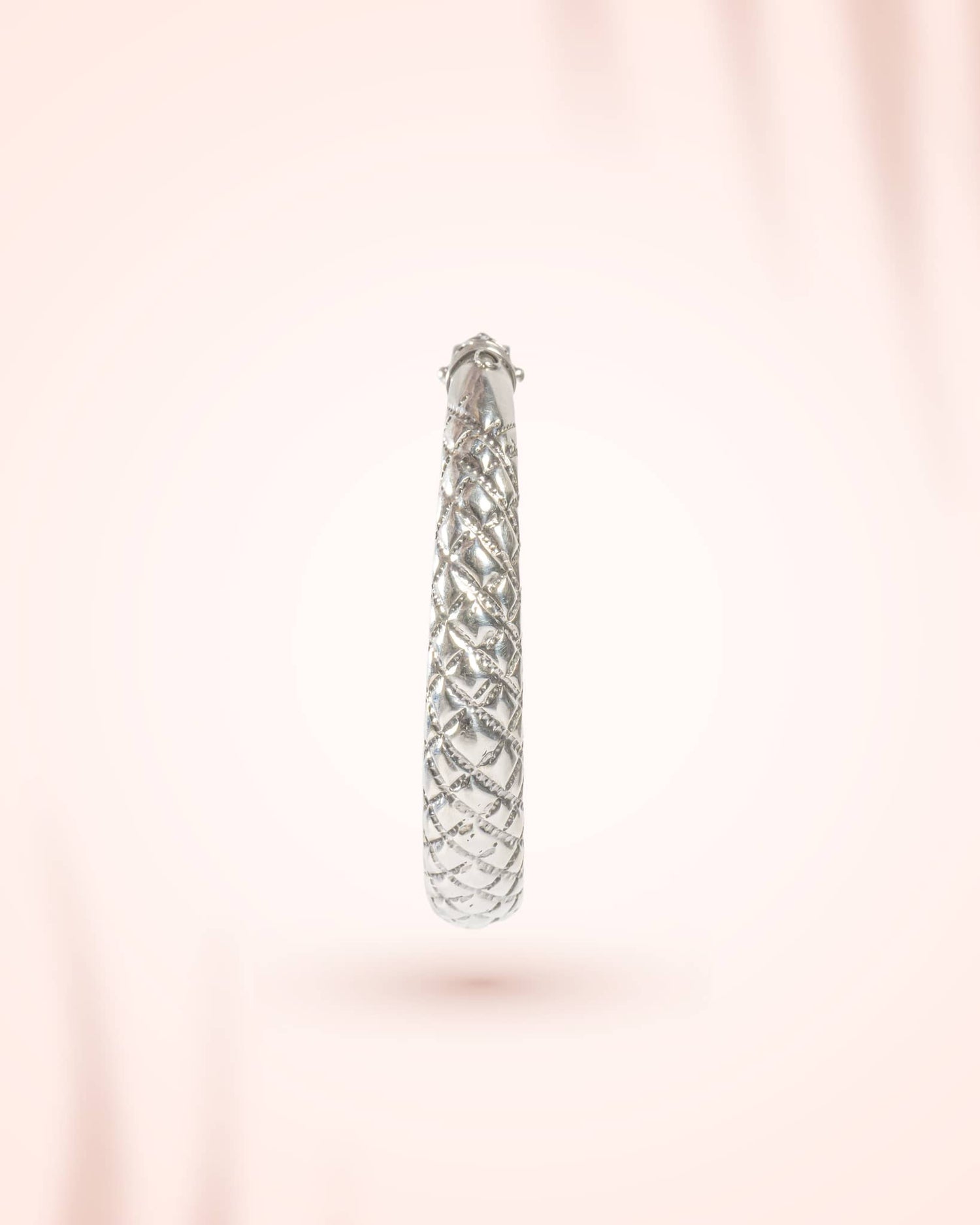 92.5 Sterling Silver Antique Carved Kada | Traditional Oxidized Nakshi Bangle