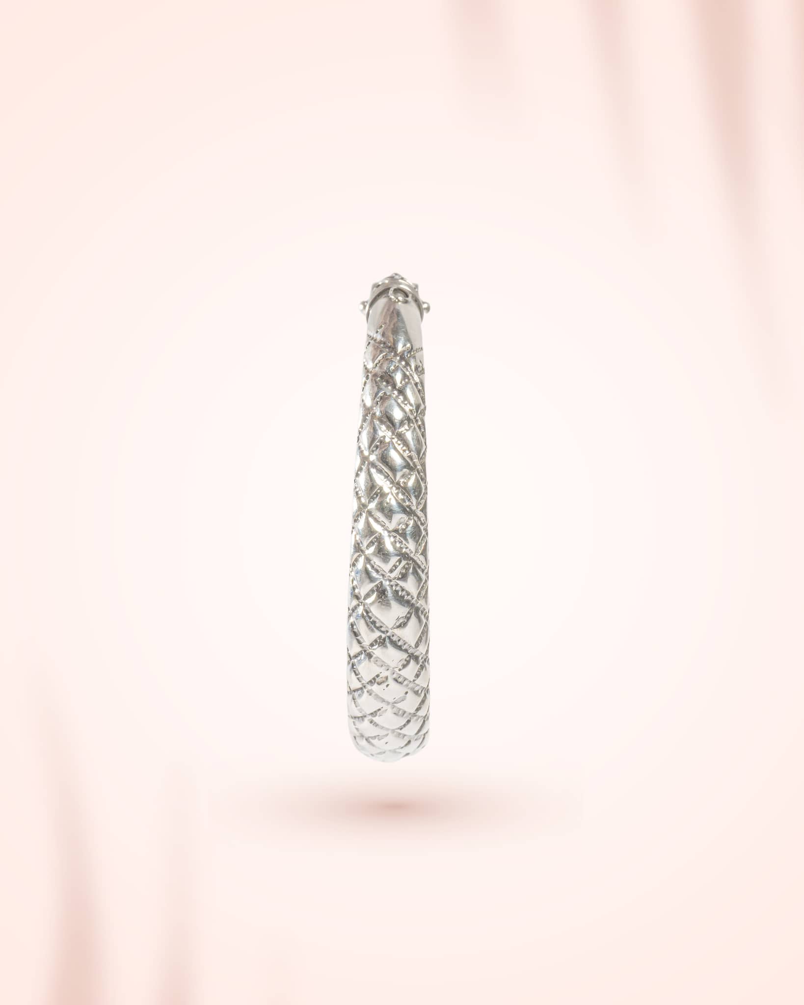 92.5 Sterling Silver Antique Carved Kada | Traditional Oxidized Nakshi Bangle