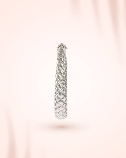 92.5 Sterling Silver Antique Carved Kada | Traditional Oxidized Nakshi Bangle