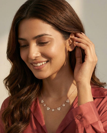 92.5 Sterling Silver Classic Round Solitaire Halo Pendant Necklace