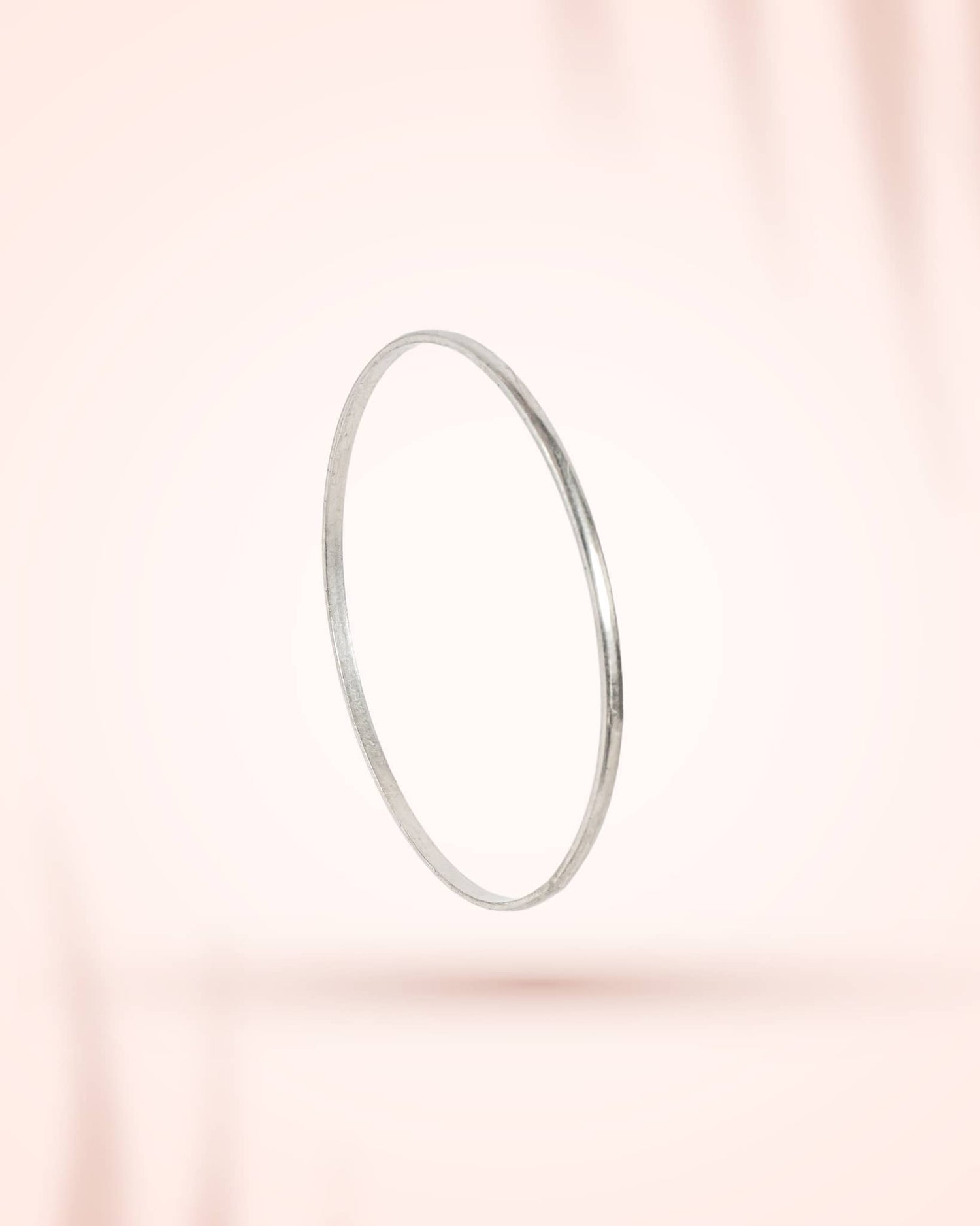 92.5 Sterling Silver Plain Minimalist Bangle | Sleek Everyday Kada