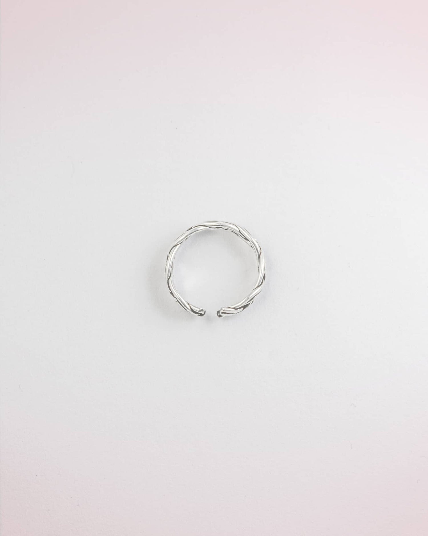 92.5 Sterling Silver Oxidized Celtic Interlocking Toe Rings | Woven Rope Band Bichhiya