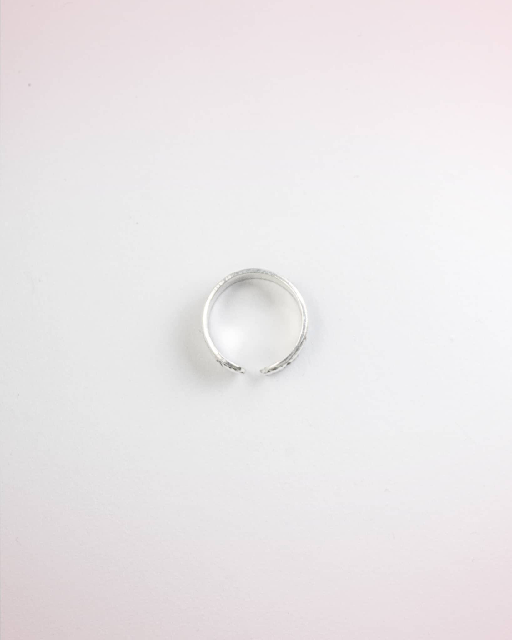 92.5 Sterling Silver Oxidized Oval Bead & Rope Band Toe Rings | Antique Rice Grain Bichhiya
