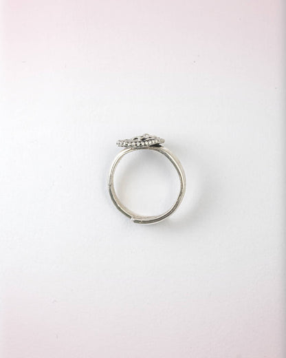 92.5 Sterling Silver Oxidized Paisley Motif Toe Rings | Antique Kairi Bichhiya