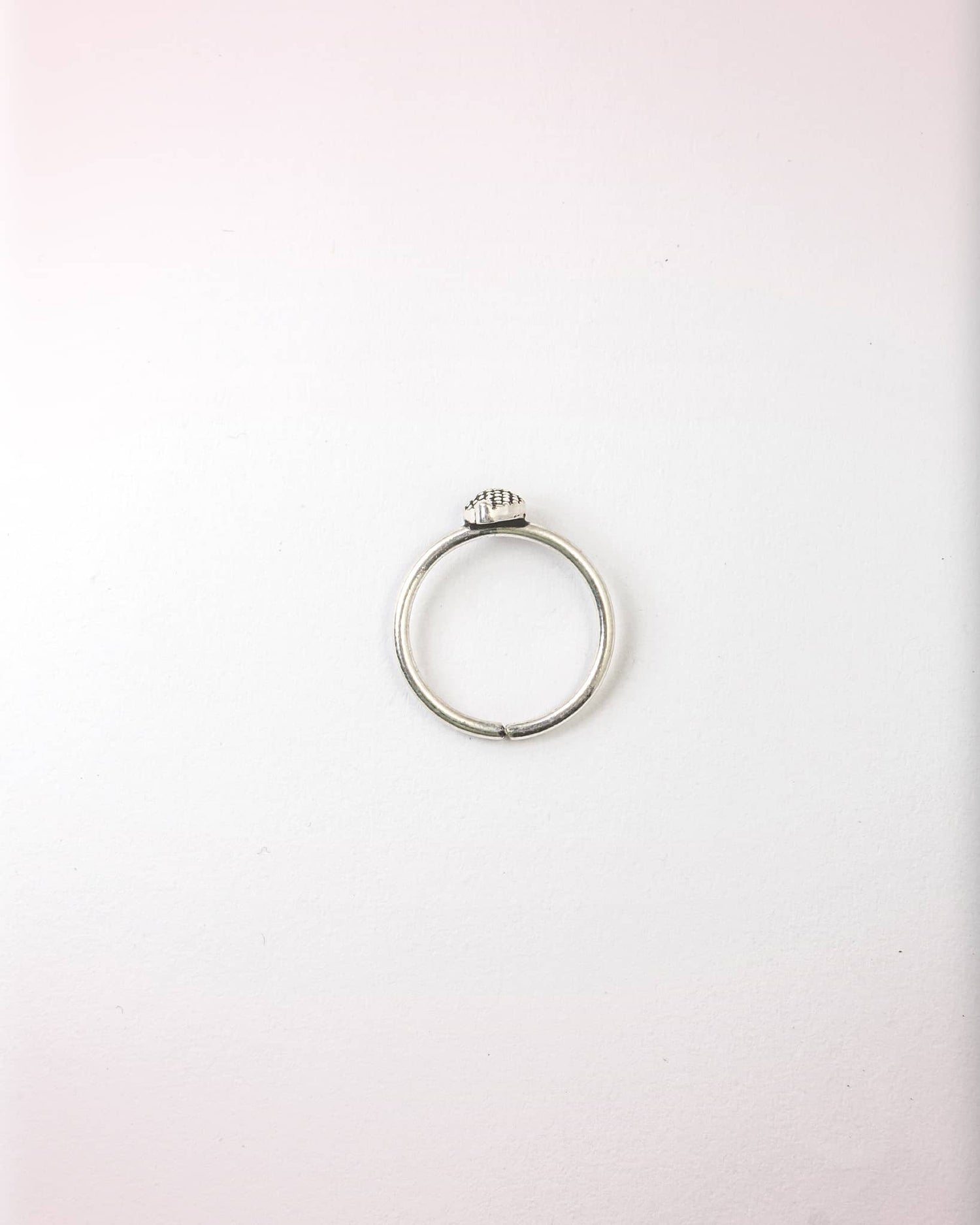 92.5 Sterling Silver Oxidized Dotted Teardrop Toe Rings | Antique Granulated Bichhiya