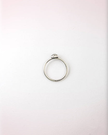 92.5 Sterling Silver Oxidized Dotted Teardrop Toe Rings | Antique Granulated Bichhiya