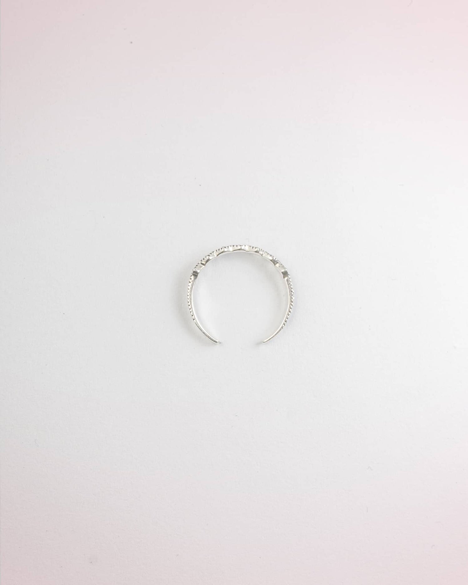 92.5 Sterling Silver Oxidized Diamond Pattern Band Toe Rings | Vintage Marcasite Style Bichhiya