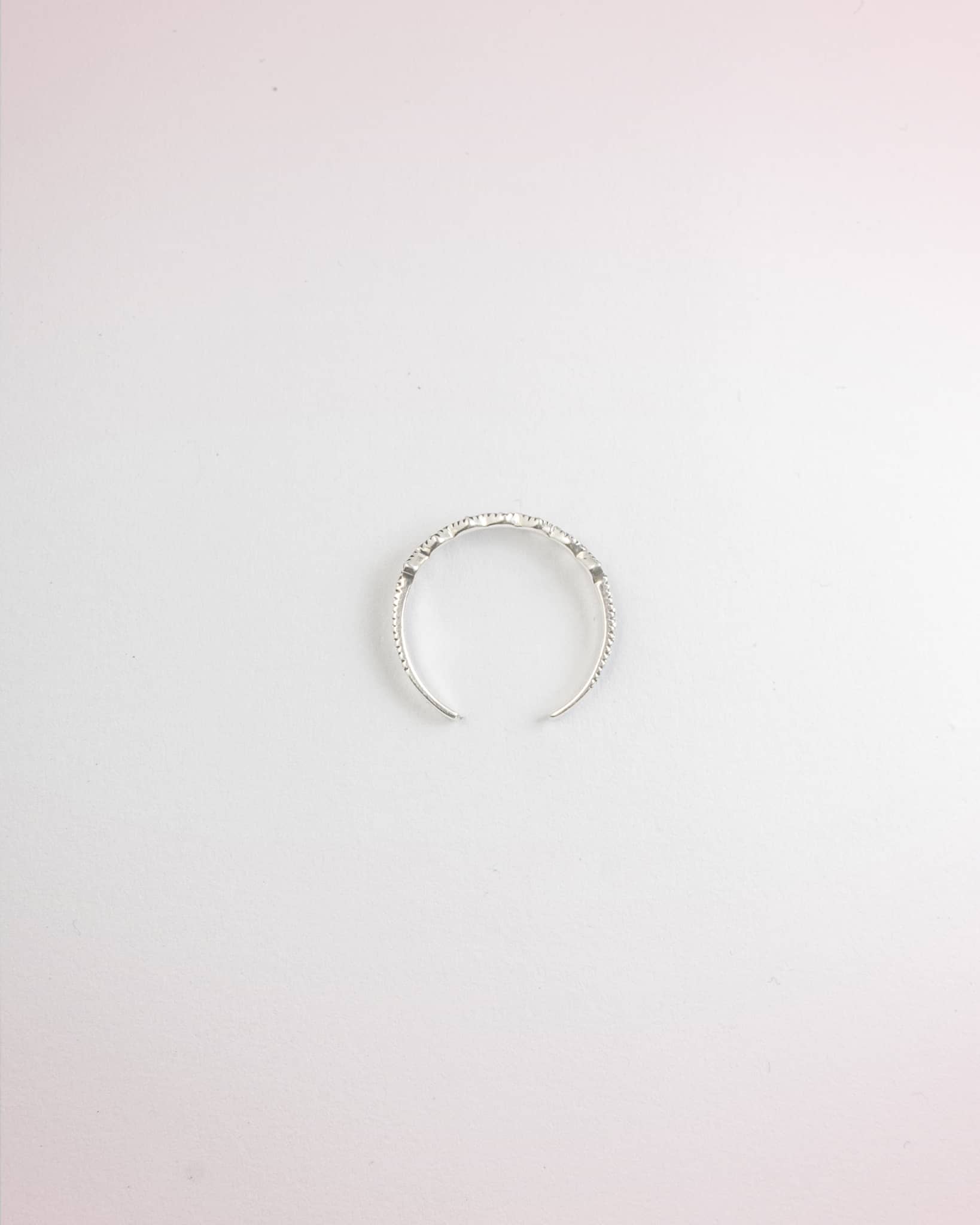 92.5 Sterling Silver Oxidized Diamond Pattern Band Toe Rings | Vintage Marcasite Style Bichhiya