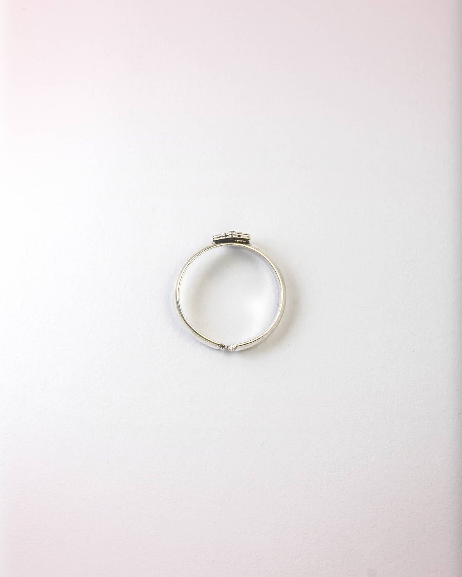92.5 Sterling Silver Oxidized Dotted Clover Toe Rings | Antique Tribal Bichhiya